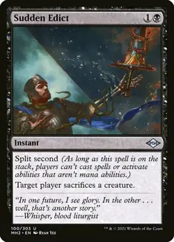 1x Sudden Edict - NM English MTG - Modern Horizons 2 - Image 1