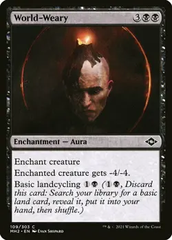 1x World-Weary - NM English MTG - Modern Horizons 2 - Image 1