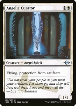 1x Angelic Curator - NM MTG Foil- Modern Horizons 2 - Image 1