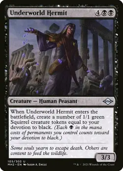 1x Underworld Hermit - NM English MTG - Modern Horizons 2 - Image 1