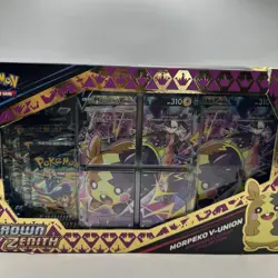 Pokemon Crown Zenith Morpeko V-Union Premium Playmat Collection New Box Damaged - Image 3