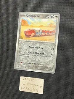 Pokemon Paradox Rift - Orthworm - 138/182 - Reverse Holo - M/NM - Image 4