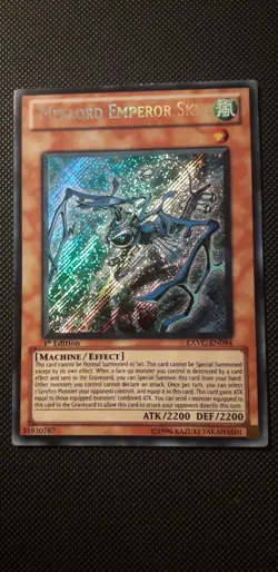 Yu-Gi-Oh! Meklord Emperor Skiel, EXVC-EN094, Secret Rare, 1. Edition, Near Mint - Image 1