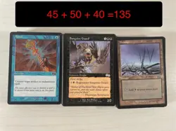 Old School Vintage Magic the Gathering Card Lot of 135 Cards - Image 1