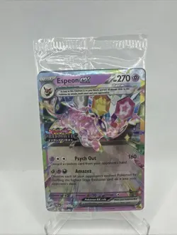 SEALED Pokemon TCG Espeon EX 034/131 Stamped PROMO Card Prismatic Evolutions - Image 1