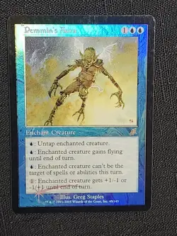 Pemmin's Aura FOIL- Scourge- Blue Uncommon- MAGIC: The Gathering- MTG- LP - Image 1