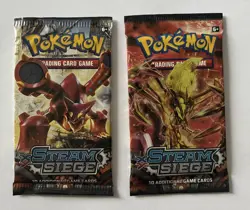 Pokemon XY Steam Siege Sleeved Booster Pack Factory Sealed Lot Of 2 - Image 1