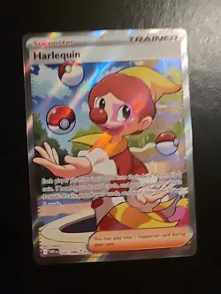 Harlequin 163/086 - Trainer Full Art - S&V White Flare Pokemon TCG NM - Image 1