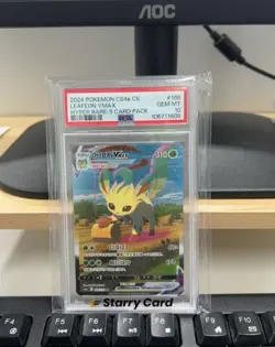 PSA 10 Simplified Chinese pokemon cs4ac 166/132 HR Leafeon VMAX - Image 3