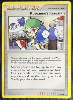 Roseanne's Research 125/132 Pokemon English Diamond & Pearl Secret Wonders 2007 - Image 1