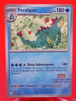 Feraligatr 213 Illustration Contest 2024 Promo Near Mint Pokemon TCG - Image 1