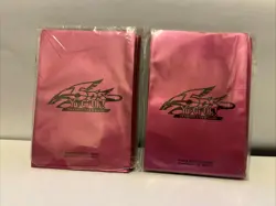 80 YUGIOH PINK Card Deck Protectors 5Ds Duelist Card Sleeves STILL SEALED - Image 1