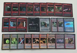 2000 Decipher Star Wars CCG Tournament Foil Near Complete Set 26/28 Cards LP/NM - Image 1