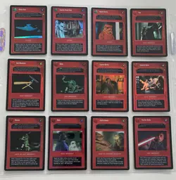 2000 Decipher Star Wars CCG Tournament Foil Near Complete Set 26/28 Cards LP/NM - Image 2