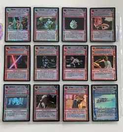 2000 Decipher Star Wars CCG Tournament Foil Near Complete Set 26/28 Cards LP/NM - Image 3