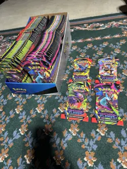 Phantasmal Flames Sleeved Booster Packs X110 Sealed Packs Pokemon Cards Tcg - Image 1
