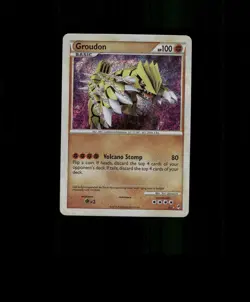 SPARKLING HOLO Groudon Card Groudon Pokemon Card READ DESCRIPTION BELOW p2 - Image 1