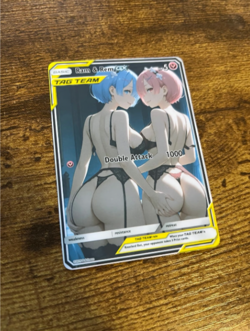Beautiful Waifu Card - Rem Ram - Goddess ACG Custom DIY Fan Art Card - Image 1
