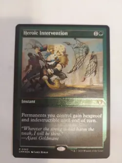 MTG Heroic Intervention Foil-Etched #563 Commander Masters Rare CMM NM/M - Image 1
