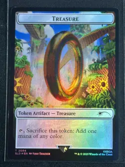Magic the Gathering MTG Sonic Secret Lair Treasure Rainbow Foil Artifact SP - Image 1