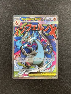 Pokemon Phantasmal Flames MEGA CHARIZARD X EX #23 Black Star Promo From UPC - Image 1