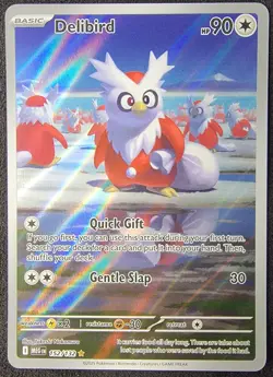 Delibird Art Rare 152/132 - Pokemon TCG ME01: Mega Evolution NM - Image 1