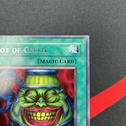 Yu-Gi-Oh! Pot of Greed LOB-119 1st Edition Rare Asian English HP Poor - Image 3