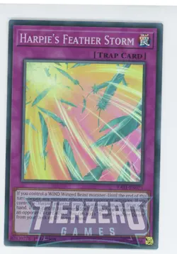 Yugioh RA01-EN073 Harpie's Feather Storm Super Rare 1st Edition NM/LP - Image 1