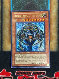 Yugioh Arcana Force XXI - The World LODT-EN016 Ultra Rare 1st Ed NM - Image 1