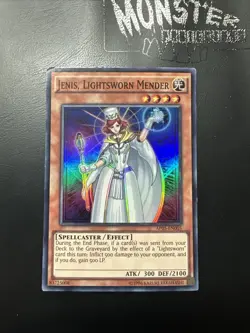 YUGIOH JENIS LIGHTSWORN MENDER SUPER RARE AP05-EN005 - Image 1