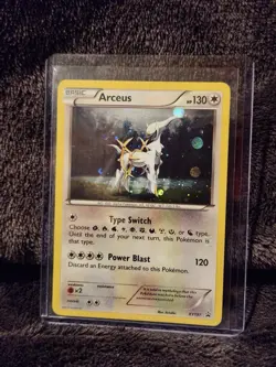 Pokemon XY Arceus Black Star Promo Holo Card XY197 NM Condition In Sleeve - Image 1