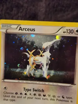 Pokemon XY Arceus Black Star Promo Holo Card XY197 NM Condition In Sleeve - Image 2