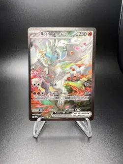 Reshiram EX 166/086 White Flare Holo Card NM Condition - Image 1