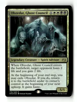 MTG | Obzedat, Ghost Council | MM3 | Foil | Moderately Played | English - Image 1