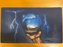 ICY MANIPULATOR PLAYMAT NEW MAGIC THE GATHERING MTG HAND SIGNED DOUGLAS SCHULER - Image 1