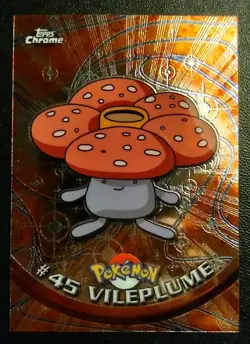 2000 Topps Chrome Pokemon - Vileplume - #45 - Image 1