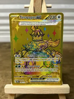 Terapagos EX 180/131 Gold Hyper Rare - Pokemon Prismatic Evolutions NM - Image 1