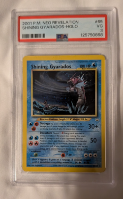 Pokemon Shining Gyarados Neo Revelation Unlimited Holo Secret Rare #65 PSA 3 - Image 1