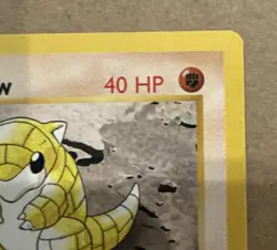 Sandshrew Pokemon 1st Edition Base Set 62/102 LP-NM Non-Holo Shadowless Common - Image 4