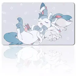 Rabbit 580636 - Board Game Pokemon Eevee Playmat Games Mousepad Play Mat of TCG - Image 1