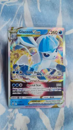 Glaceon VSTAR - SWSH197 Black Star Promo Card (Pokemon) Full Art Ultra Rare - Image 1