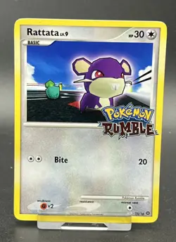 Rattata 15/16 English Pokemon Rumble Stamped Promo Pokemon Card 2009 Vintage - Image 1