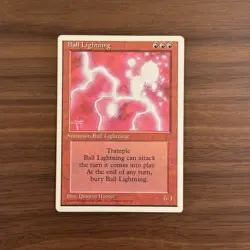 Ball Lightning LP/MP Fourth Edition Magic the Gathering Card MTG TCG - Image 1