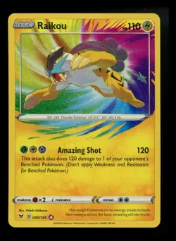 Raikou 050/185 Vivid Voltage 2020 Amazing Rare Holo Rare Pokemon Card TCG - Image 1