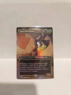 Aang and Katara (Borderless) Avatar: The Last Airbender: Eternal-Legal Foil NM - Image 1