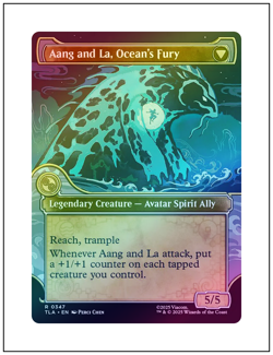 1x Aang, Swift Savior, Showcase Art Foil, Avatar, Magic MTG NM - Image 2