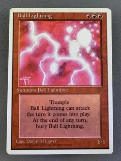 Ball Lightning 4th Edition MTG-Never Played Near Mint-Vintage Magic - Image 1