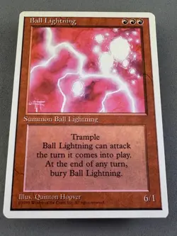 Ball Lightning 4th Edition MTG-Never Played Near Mint-Vintage Magic - Image 3