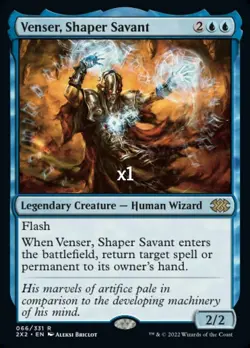 MTG Double Masters 2022 2X2 Venser, Shaper Savant MINT - Image 1