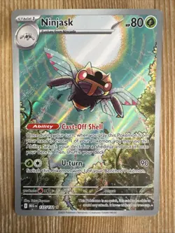 Ninjask 137/132 Me01: Mega Evolution Holo Pokemon Illustration Rare NM - Image 1